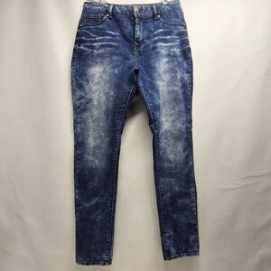 Blue Spice Jeans Size 13 Mid Rise Distressed Stretch Denim RN115558 Made in Viet